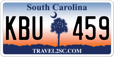 SC license plate KBU459