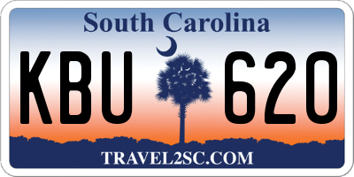 SC license plate KBU620