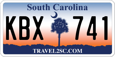 SC license plate KBX741