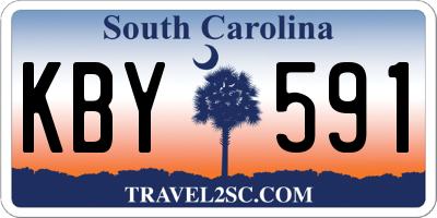 SC license plate KBY591