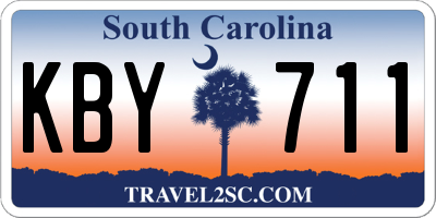 SC license plate KBY711