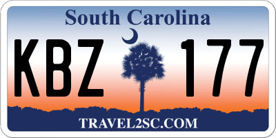 SC license plate KBZ177