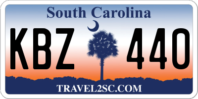 SC license plate KBZ440