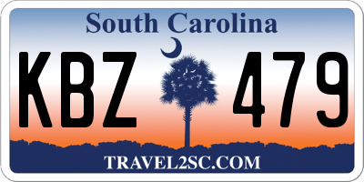 SC license plate KBZ479