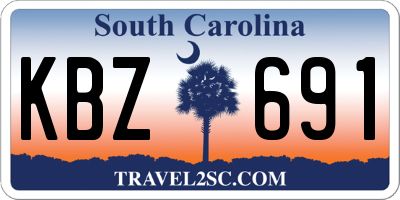 SC license plate KBZ691