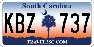 SC license plate KBZ737