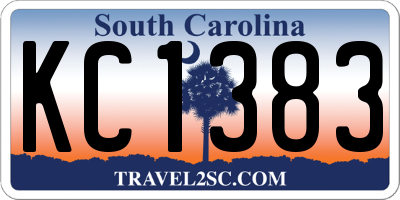 SC license plate KC1383