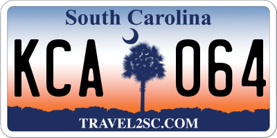 SC license plate KCA064