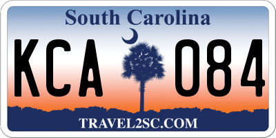 SC license plate KCA084