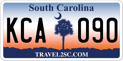 SC license plate KCA090