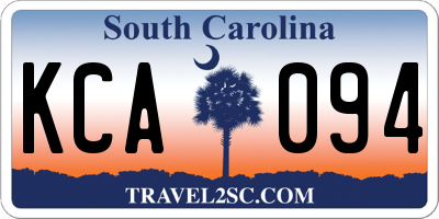 SC license plate KCA094