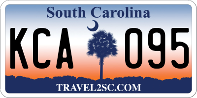 SC license plate KCA095