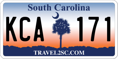 SC license plate KCA171