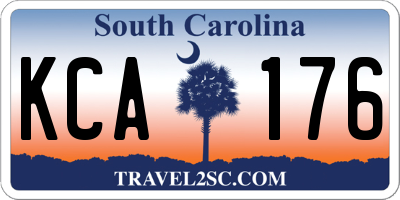 SC license plate KCA176