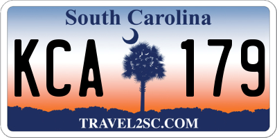 SC license plate KCA179