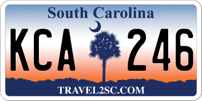 SC license plate KCA246