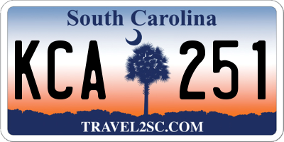 SC license plate KCA251