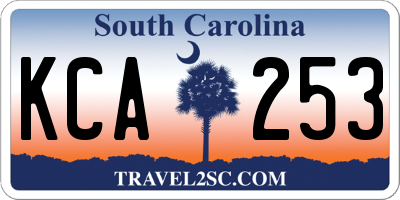 SC license plate KCA253