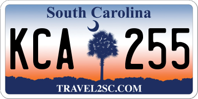 SC license plate KCA255