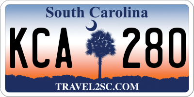 SC license plate KCA280
