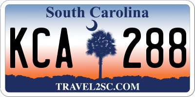 SC license plate KCA288