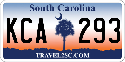 SC license plate KCA293