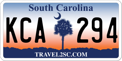 SC license plate KCA294