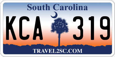 SC license plate KCA319