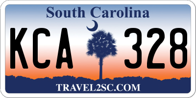 SC license plate KCA328