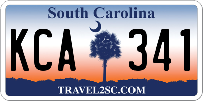 SC license plate KCA341