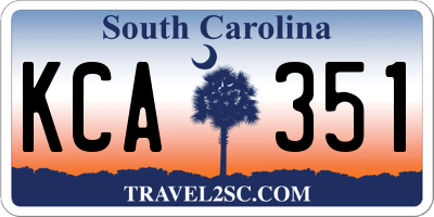 SC license plate KCA351
