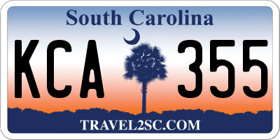 SC license plate KCA355