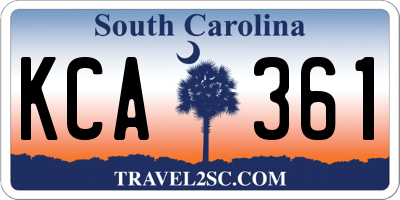 SC license plate KCA361