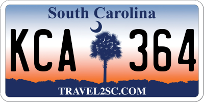 SC license plate KCA364
