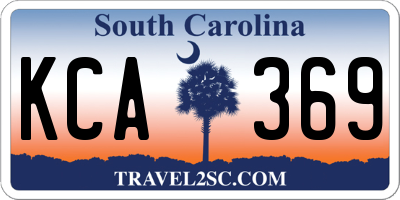 SC license plate KCA369