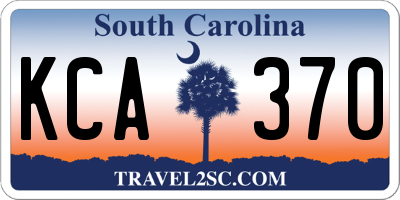 SC license plate KCA370