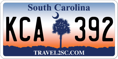 SC license plate KCA392