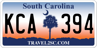 SC license plate KCA394