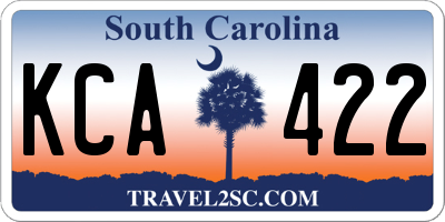 SC license plate KCA422