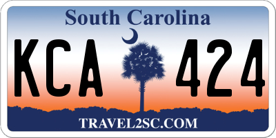 SC license plate KCA424