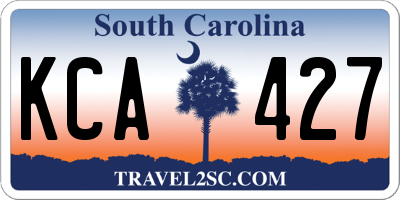 SC license plate KCA427