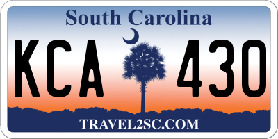 SC license plate KCA430