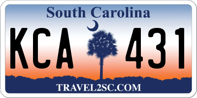 SC license plate KCA431