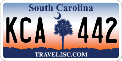 SC license plate KCA442