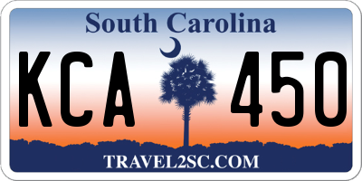 SC license plate KCA450