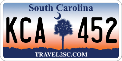 SC license plate KCA452