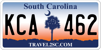 SC license plate KCA462
