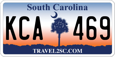 SC license plate KCA469