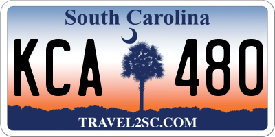 SC license plate KCA480