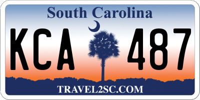 SC license plate KCA487